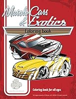 Muscle Car and Exotics coloring book 1539089002 Book Cover