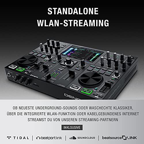 DJ/LJ Set Console + Lichtkontrolle - Denon DJ PRIME GO tragbare DJ-Konsole mit 2 Decks, WLAN- Streaming und SoundSwitch… - Image 5