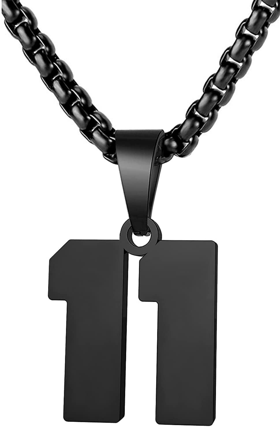 MUERDOU Number Necklace for Men Athletes Number Chain Stainless Steel Jersey Pendant Personalized Sports Jewelry Gift for Men Basketball Baseball
