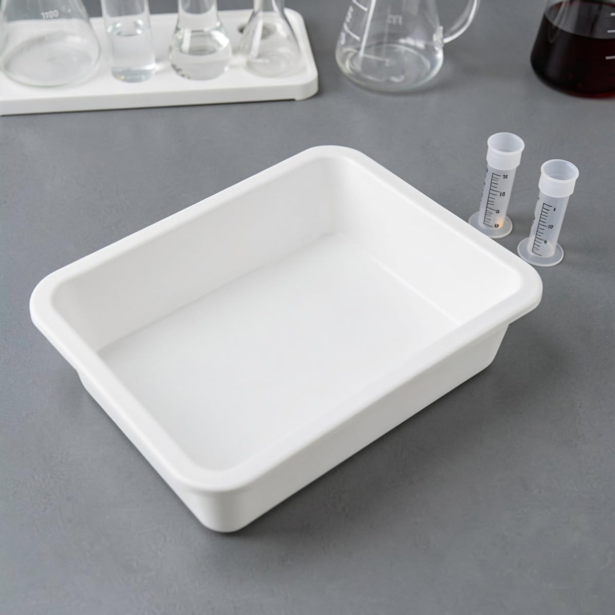 8 Piezas Bandeja Organizadora de Papel Apilable de Plástico Blanco