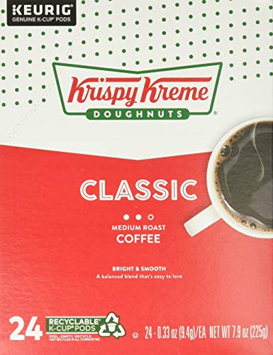 Krispy Kreme Classic, Single-Serve Keurig K-Cup Pods, Medium Roast Coffee, 24 Count #TOP6