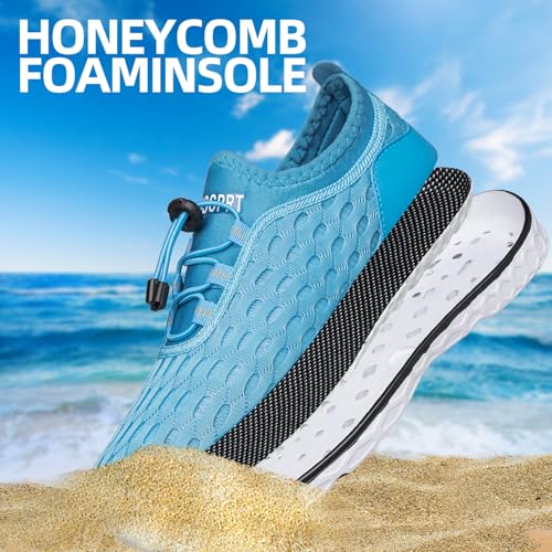 Image of DOUSSPRT Women's Water Shoes Quick Dry for Beach Swim Pool Fishing | Adult Breathable Summer Walk Aqua Sandals for River Athletic Boating Kayaking Diving Sport
