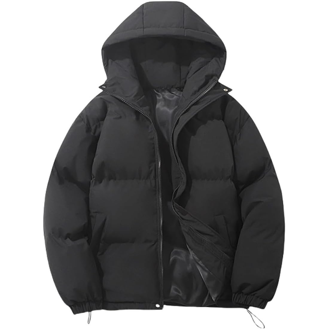 Doudoune Chaude d'hiver pour Femme Mode Veste Matelassée Manteau à Capuche Hiver éPaissir Parka Veste Chaude Blousons avec Fermeture à Glissière Coupe Vent Manteaux Fille