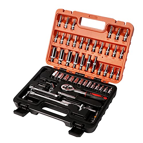 Kit de herramientas en caja plástica para hogar y auto miniatura 1