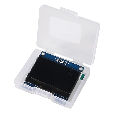 2pcs 1.54 Inch OLED Module 12864 128x64 SSD1309 Driver IIC I2C Serial Interface Self-Luminous Display Board for Raspberry Pi 4 Pin White