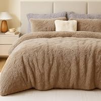 EMME Tie Dye Pluche beddengoedset, 135 x 200 cm, flanel, wollig dekbed, shaggy en pluche, zacht beddengoed, dekbedovertrekken en 1 kussensloop 80 x 80 cm, lichtgrijs
