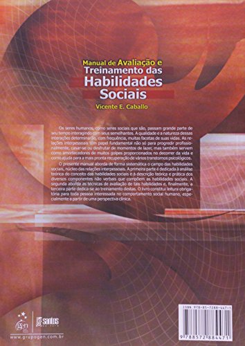 Manual de avaliação e treinamento das habilidades sociais
