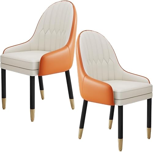 Miniatura 54 de YVYKFZD Sillas de comedor de cuero, juego de sillas de comedor, silla de cocina con patas y respaldo de madera, sillón tapizado, silla auxiliar