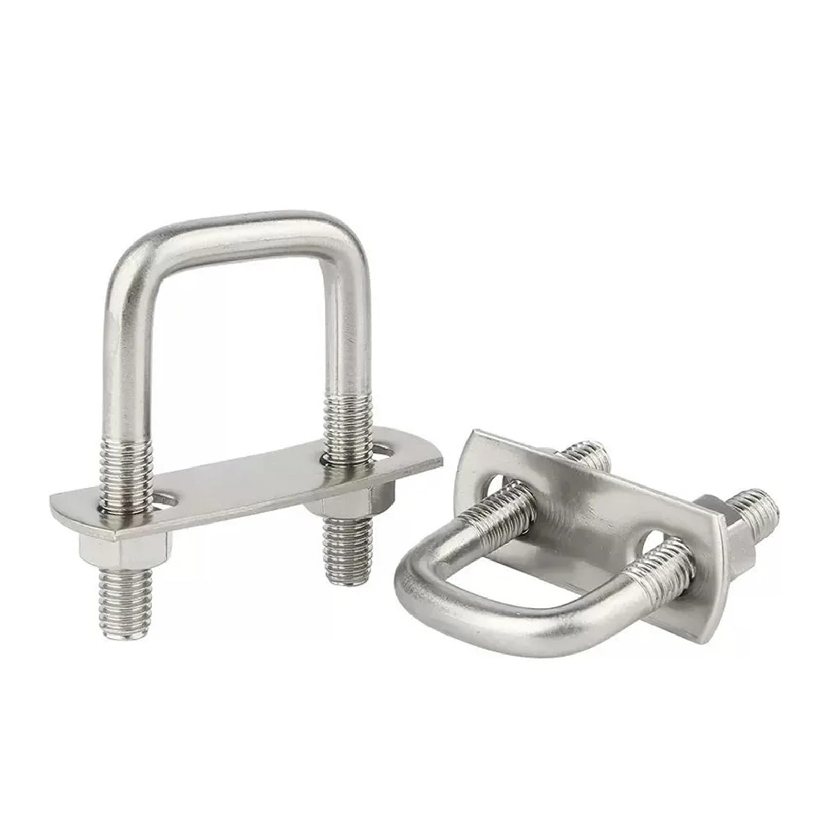 Śruby U kwadratowe, Zestaw śrub U-Bolt ze stali nierdzewnej 304, zestaw kątowy M6 M8, srebrny, 2 szt(M8x60x200)