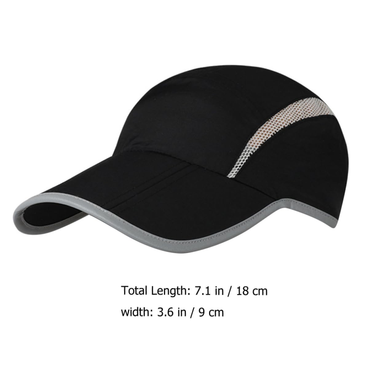Beavorty Chapeau De Soleil Casquette Hommes Respirant Chapeaux De Sport pour Hommes Caps pour Hommes Chapeau D'été pour Hommes Chapeau pour Hommes Nylon Black