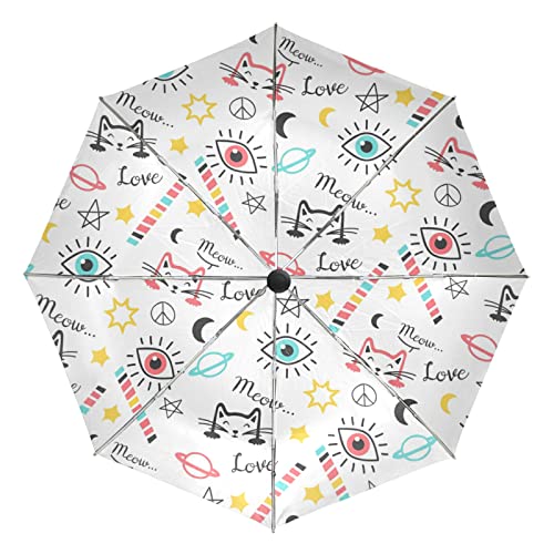 Parapluie automatique robuste contre la pluie et le vent pour rester au sec en voyage