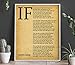 Wallbuddy IF Poem Art Print by Rudyard Kipling (8.3 x 11.7 A4, Vintage)