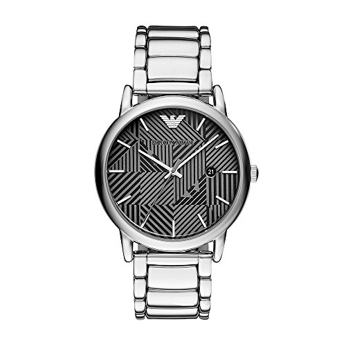Preisvergleich Produktbild Emporio Armani Herren Analog Quarz Uhr mit Edelstahl Armband AR11134