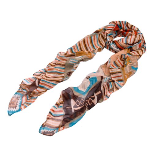 Multi Color Aztec Tribal Style Scarf2