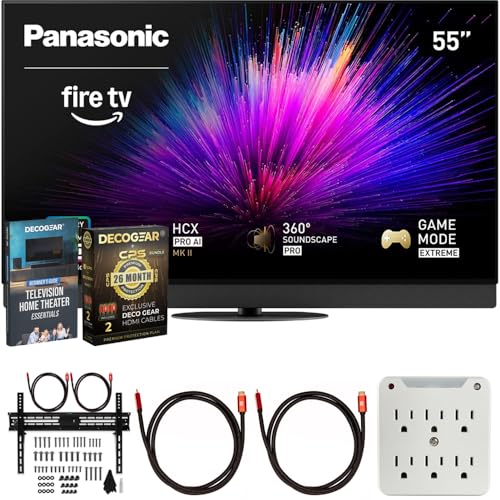 Image of Panasonic TV-55Z95BP Z95BP Series 55 inch LED 4K Ultra HD Smart Fire TV Bundle with 2X HDMI 2.0 Cable, TV Wall Mount, 6-Outlet Surge Adapter, Theater Essentials and Exclusive 26 Month Protection Pack