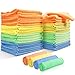 Masthome 4-Colors Clean Rags 20 Pack 16 X 12.2 Inch Highly Absorbent Cleaning Cloths No Fabric Soft Microfiber Kitchen Car Cleaning Rags