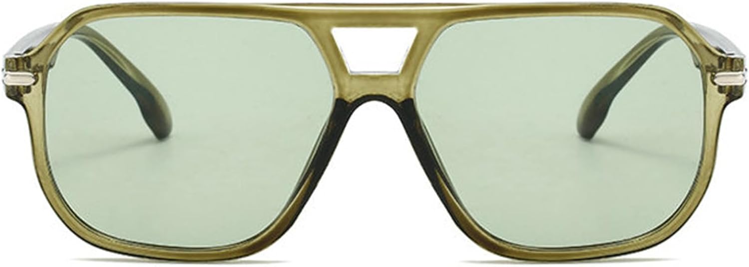 willochra Oversized Pilot Sunglasses for Women Men Retro 70s Square Gradient Shades Trending Men Outdoor Sun Glasses