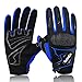 Produktbild ARTOP Motorrad Handschuhe, Motorrad Cross Atmungsaktiver Handschuh mit Schutz PVC Shell Für Männer Frühling-Sommer-Herbst(Blau,L)