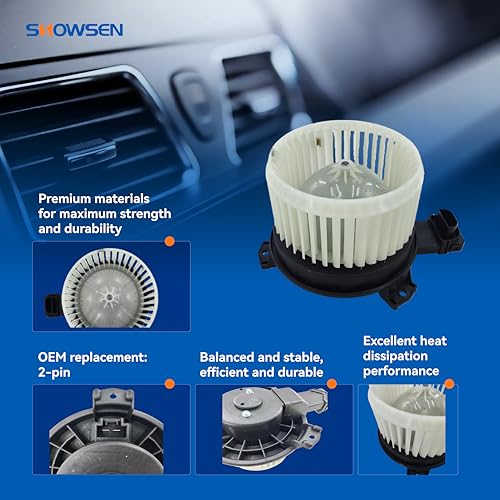 Image of SHOWSEN 700333 HVAC AC Heater Blower Motor with Fan for 17-23 Honda CRV HRV | Compatible with 2022-2023 Honda Civic,2018-2023 Odyssey Subaru Crosstrek OE# 72223FL00A