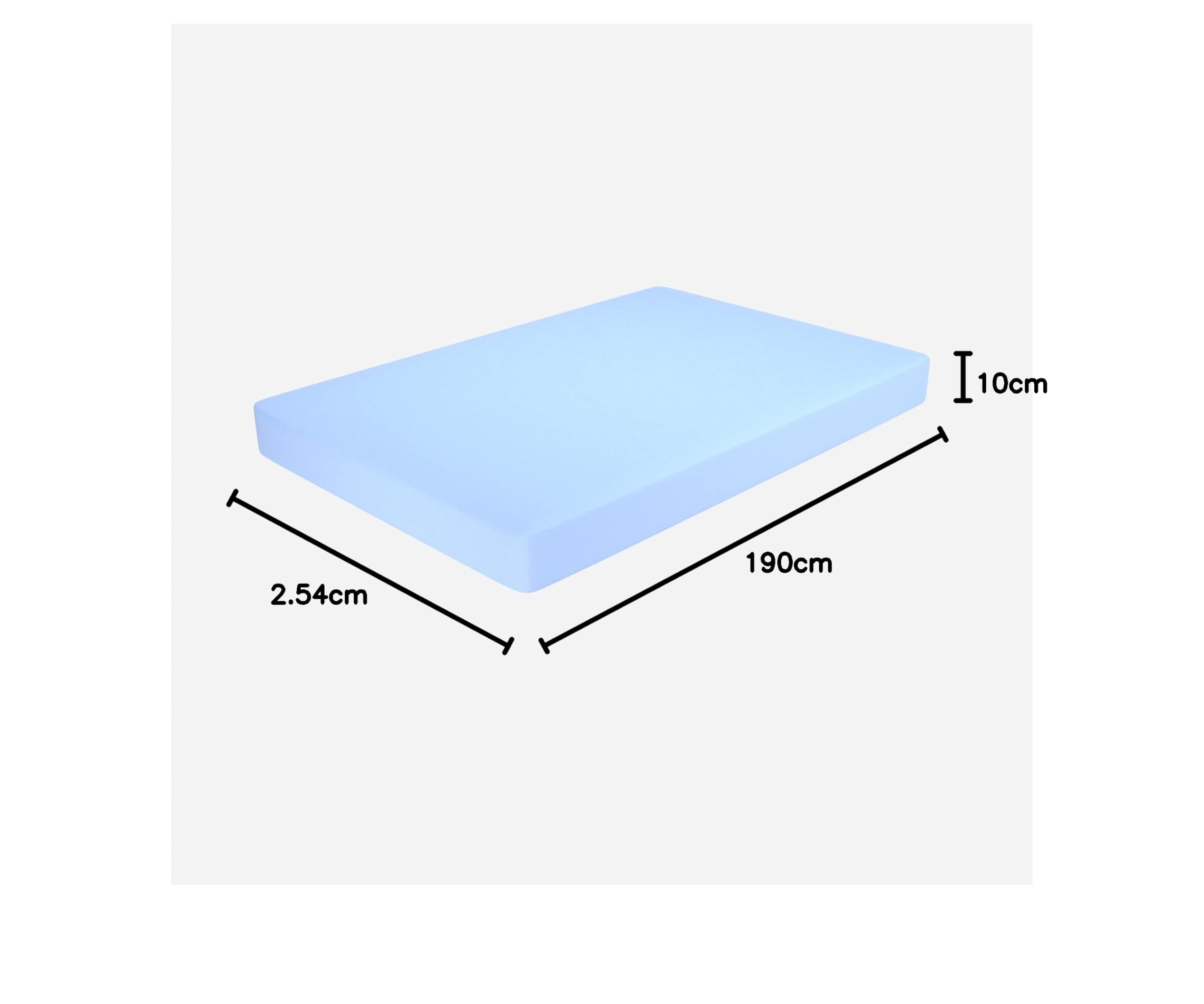 miasuite i sogni italiani Materasso 120x190 cm per brandina alto 10 Cm - Una piazza e Mezza, Waterfoam, Dispositivo Medico, Ortopedico - Primavera