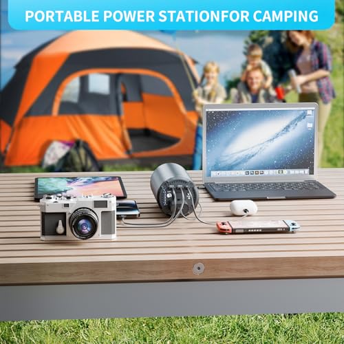 Cargador portátil con batería externa 27000mAh y salida AC 100W miniatura 5