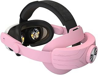 Banda ajustable de diseño sofisticado para auriculares perfectamente adecuada para usuarios de Meta Quest3S VR (rosa)