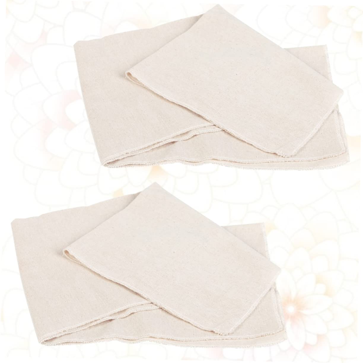 OKUMEYR 2pcs Fermented Cotton Cloth for Bread Baking Practical Pastry Making Tools s Kitchen Utensils for Daily Use Easy to Clean Convenient Baking Liner