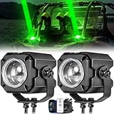 Whipless Whip Lights for UTV Light Pods RGB LED Light Bar w/Remote&Switch LED Lighted Whips Rear Strobe Lights for Polaris RZR XP Ranger Can-Am x3 ATV UTV SxS Truck Pickup-RGBW