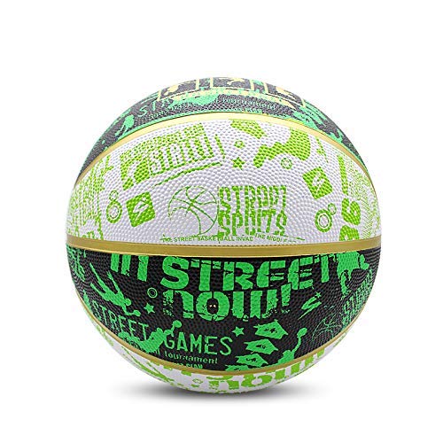 Baloncesto Camuflaje Pelota de Baloncesto Superficie de Caucho Natural Butilo Vejiga Cesta Pelota Tamaño Oficial 7 Pelotas de Entrenamiento