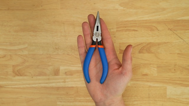 Jonard Tools JIC-842 Telecom Long Nose D Type Pliers with Yellow