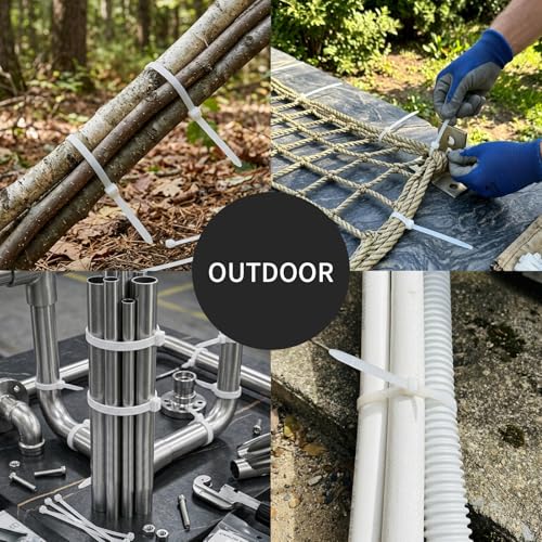 Clear Zip Ties Assorted Sizes 4+6+8+12 Inch 400 Pack Self-Locking - image 5