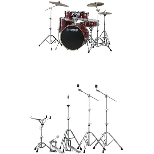 Yamaha Stage Custom Birch Fusion Drum Kit with Hardware, Cranberry Red