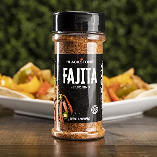 Image of Blackstone 4230 Fajita Powder for Veggies,Chicken,Beef,Poultry,Steaks,Fries-Authentic Mexican Taste with Paprika,Cumin,and Garlic,All-Purpose Griddle Seasoning Mix,6.2 Oz,Multicolored (Pack of 6)