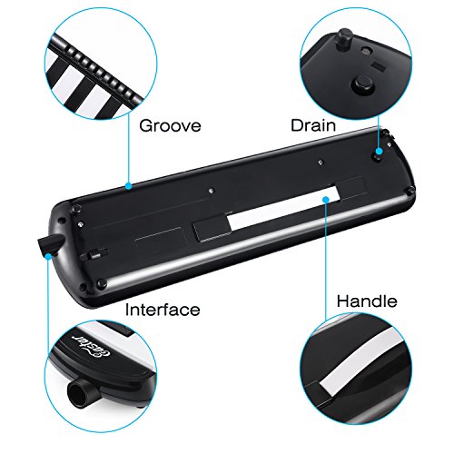 image for Eastar 37 Key Melodica Instrument with Mouthpiece Air Piano Keyboard, 