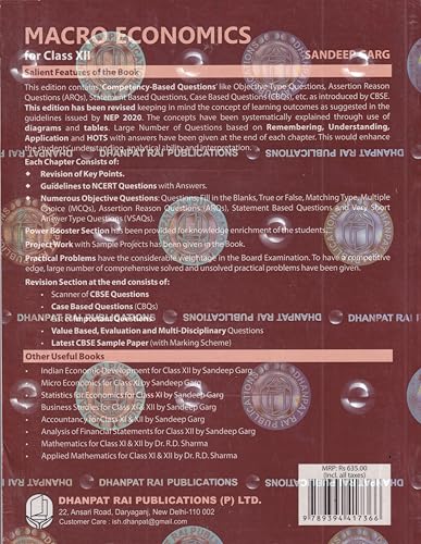 Image of Introductory Macro Economics For Class 12 - CBSE By Sandeep Garg (Examination 2026-27)