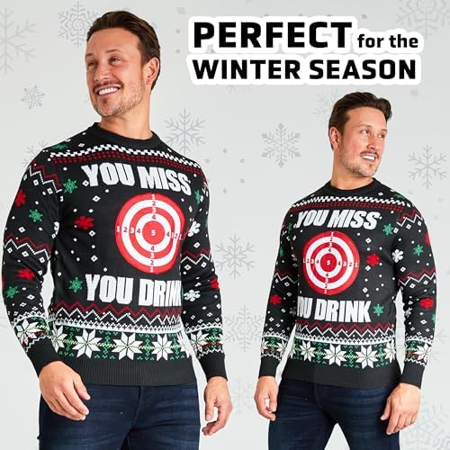 Pull De Noël Pour Homme – Sweat Confortable à Imprimé Festif Pour Les Fêtes