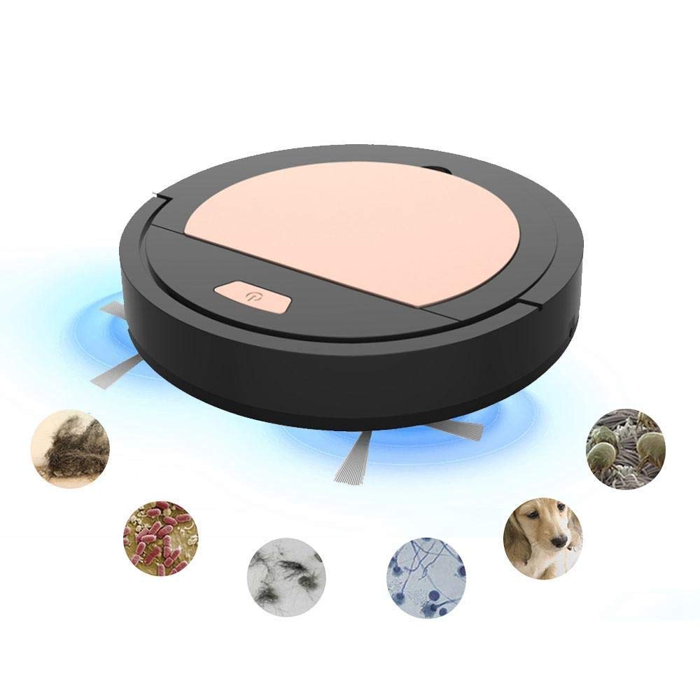Aspirateur robot poils de chat et chien avec aspiration 1800Pa anti-collision pour sols propres