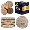 Marbco Sandstone Water Absorbent Hand Crafted Round Coasters for Drinks - 4 Inches Wide Thirsty Stone Bar, Drink… 51pMTioNCIL. SS100