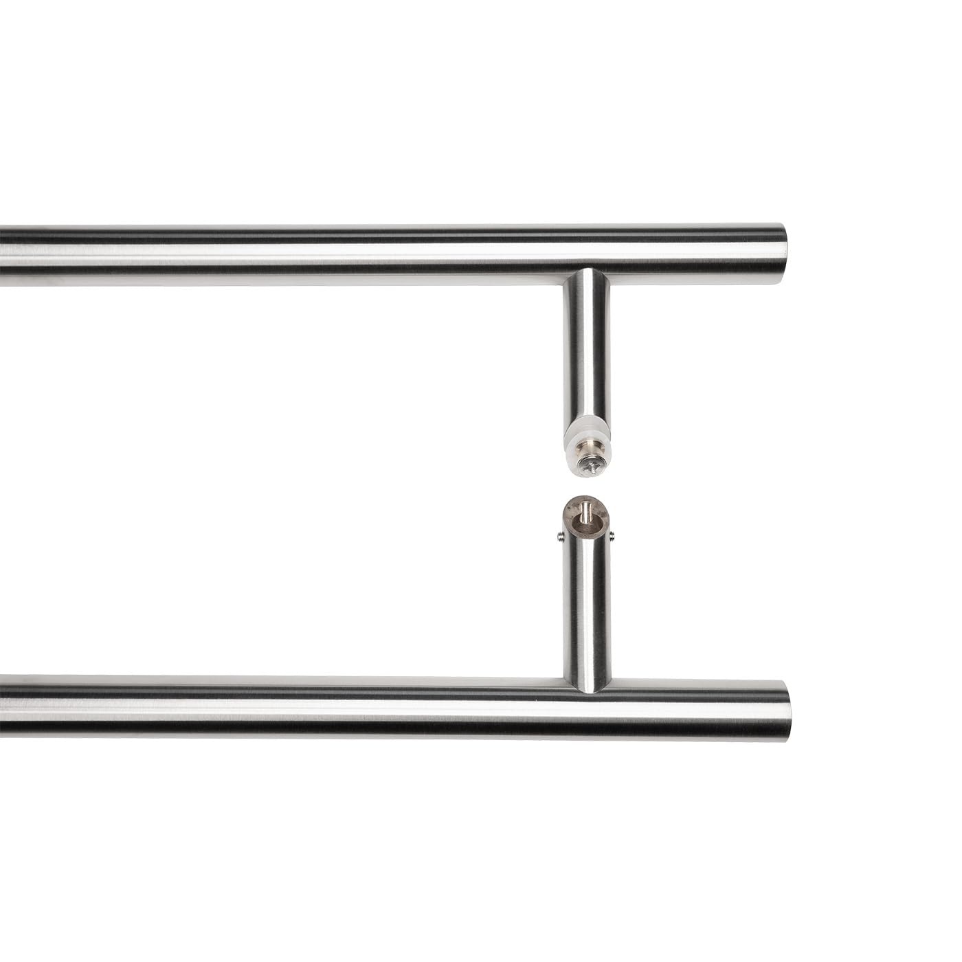 PINOX Pochwyt do drzwi dwustronny, okrągły, 45° - 32x800mm, satyna