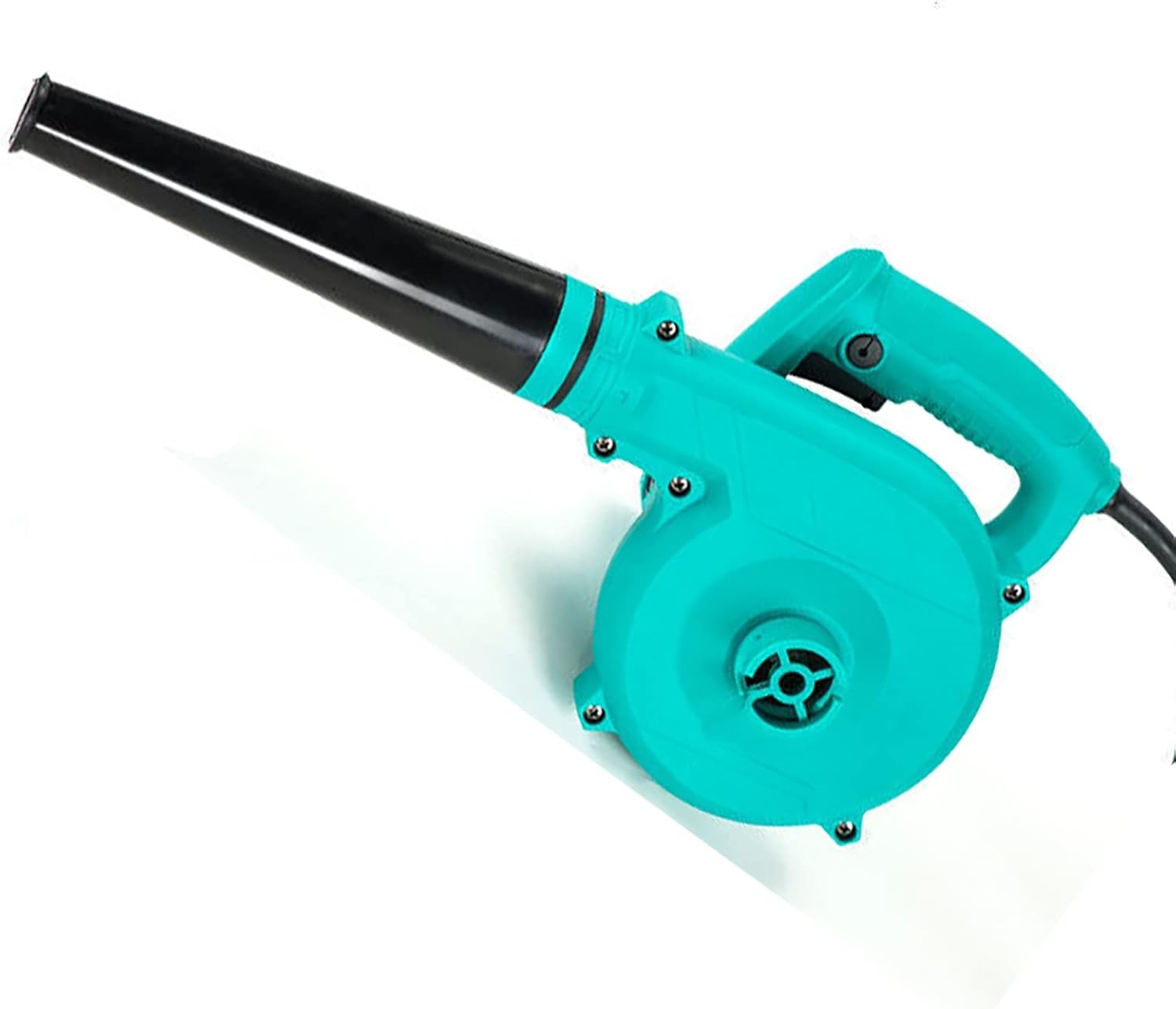 2in1-Leaf Blower/Vacuum,680wElectric Leaf Blower, 6 Variable Speeds Up to 16000RPM, Handheld Leaf Blower Kit for Dust/Leaf/Little Garbage（Blue）