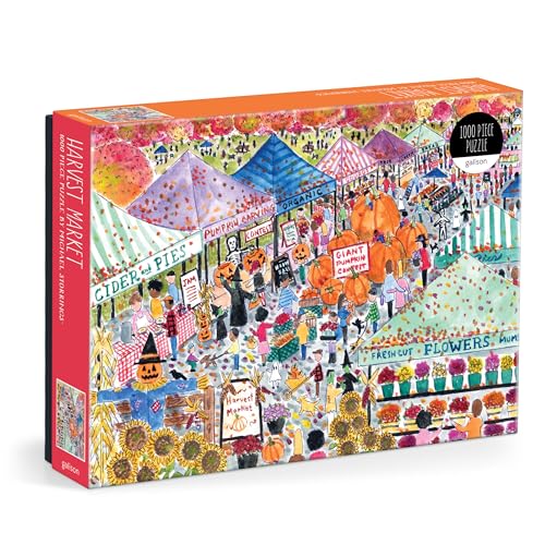 Puzzle de 1000 piezas coleccionable Michael Storrings Harvest Market rompecabezas para adultos