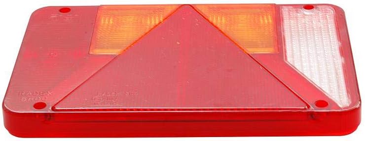 Radex multi-chamber Light Lamp Lens 5800 13 5901 13 with RS KZL RFS Right to Item Number 107011 10705 Red