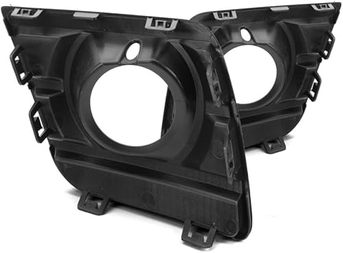 Miniatura 6 de Para Chevy Camaro cubierta de luz antiniebla 2014 2015 par de lado del conductor y del pasajero  Bisel  Negro texturizado  con ganchos de remolque