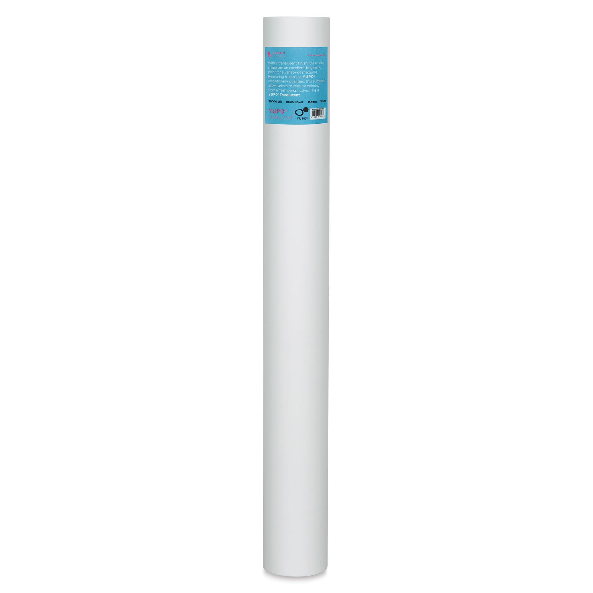 YUPO Legion Y26-YPT153WH3010 104lb Roll Translucent Polypropylene 30" x 30ft