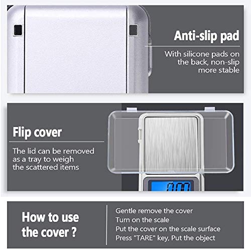 Digital Pocket Scale, 500G Capacity High Precision Balance Of 0.01G, Mini Electronic Grams Reloading Weight Scale, Food Scale, Jewelry Gem Scale, Kitchen Scale #TOP4