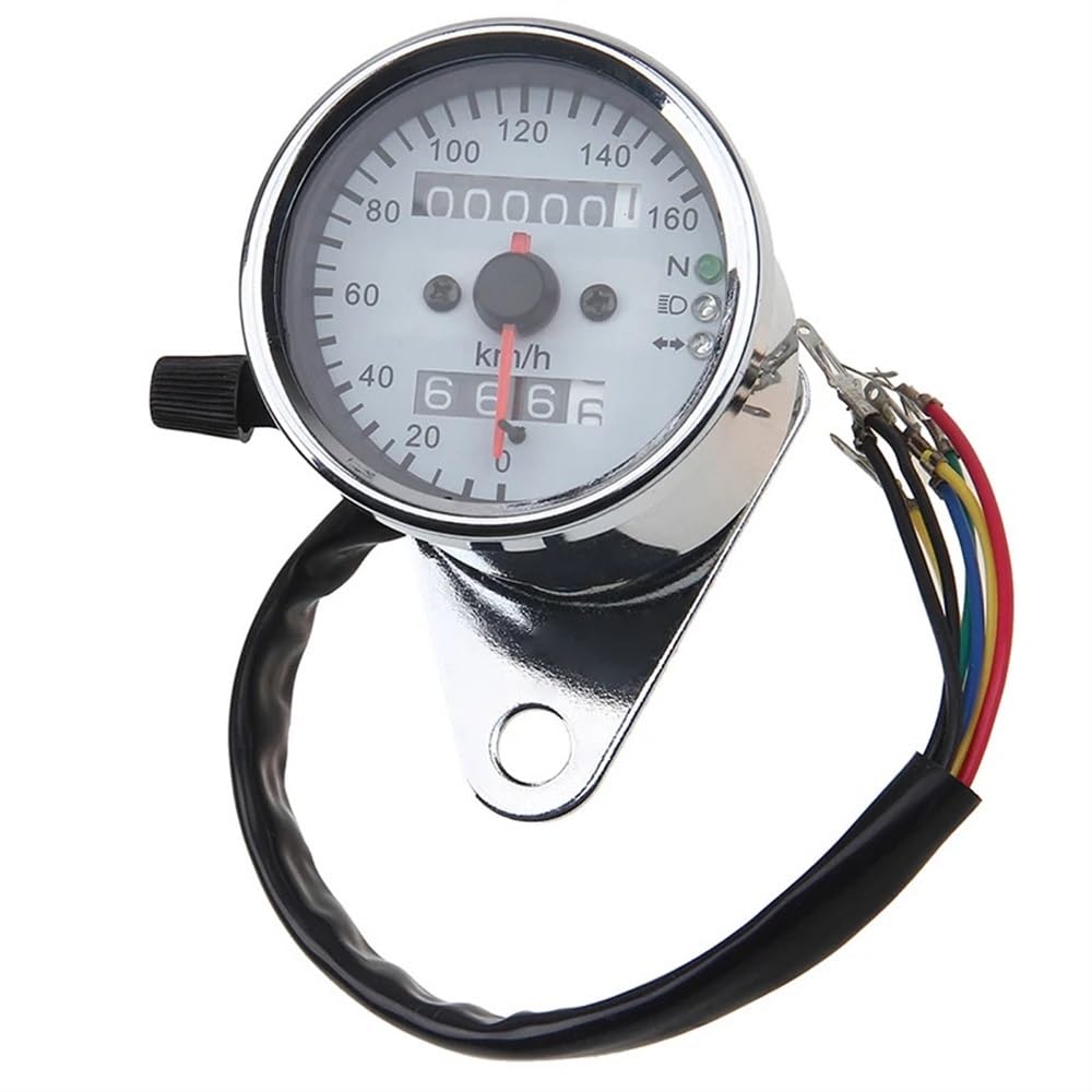 Compteur de vitesse moto odomètre rétroéclairé DC 12V double vitesse