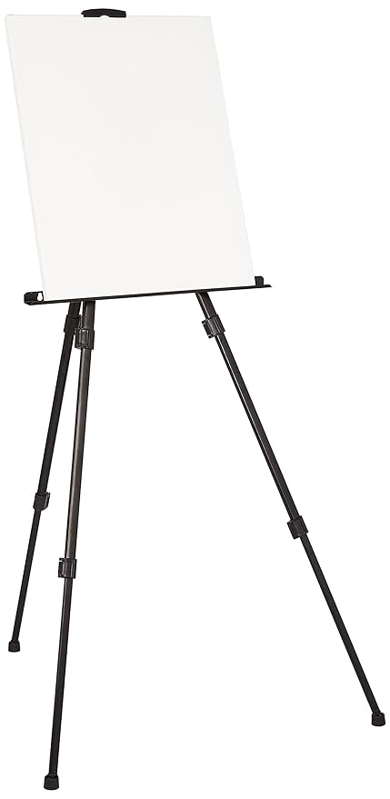 Amazon Brand – Solimo Artist Painting Sketching Easel with Carry Case and 4 Size Stetched Canvases Board Stretched Canvases – 20cmx30cm, 30cmx40cm, 40cmx50cm, 50cmx60cm at Rs. 1519