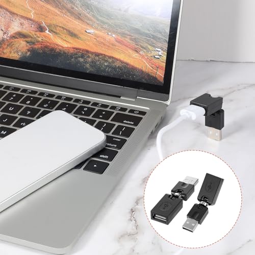 Adaptador USB 2.0 Rotativo 90 Grados Pack 2 Pcs miniatura 7