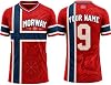 Jersey de Noruega 2026 con Nombre y Número Personalizados, Jersey de Fútbol Noruego para Hombres, Mujeres y Jóvenes 8