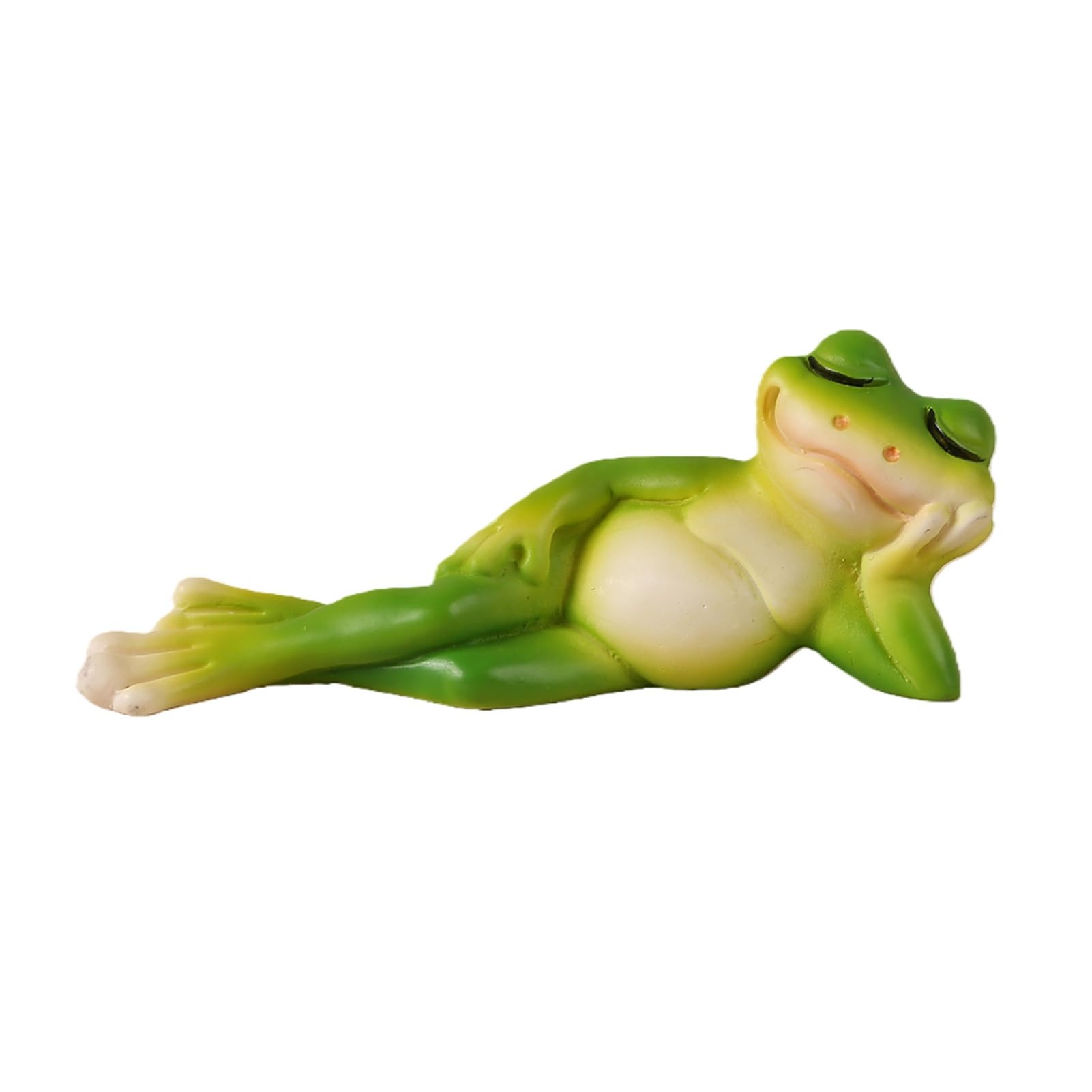 Pasisuu Frog Violin Figurine Micro Landscape Ornament for Small Plant Pot Decor, Resin Moss Landscaping Figurines, Retro Garden Decoration, 3.15 Inch, Green Hand-Painted Gentleman B